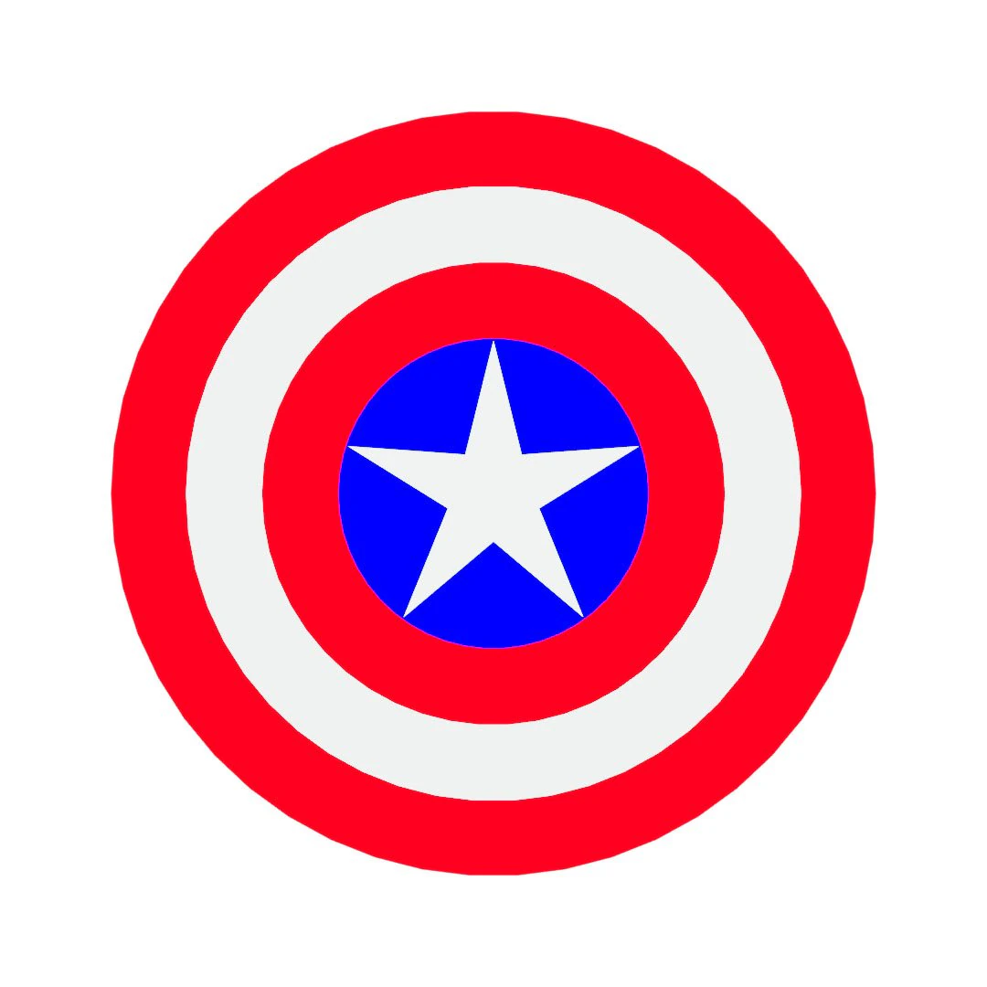 Captain America Shield 3D Model .c4d .max .obj .3ds .fbx .stl .blend