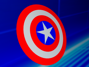 Captain America Shield Modello 3D