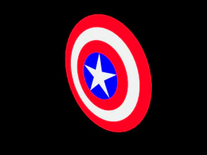 Captain America Shield 3D Model