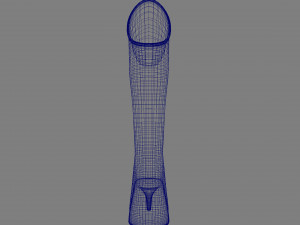 Sexy Fashion Leather Boots Package 3D Model