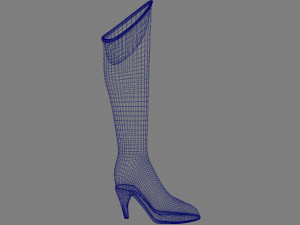 Sexy Fashion Leather Boots Package 3D Model