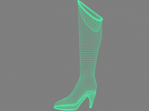 Sexy Fashion Leather Boots Package 3D Model