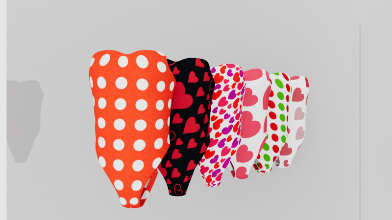 Swimsuits 3D Модель .c4d .max .obj .3ds .fbx .stl .blend