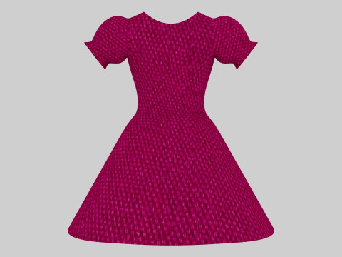 Cinderella Dress 3D Model