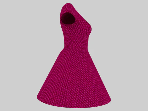 Cinderella Dress 3D Model