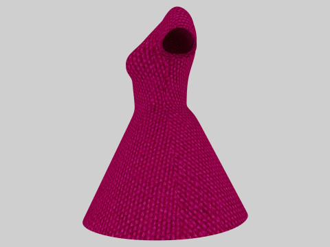 Cinderella Dress 3D Model