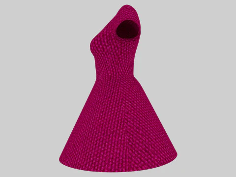 Cinderella Dress 3D Model