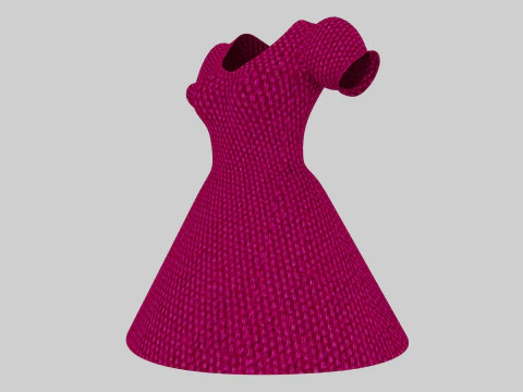 Cinderella Dress 3D Model
