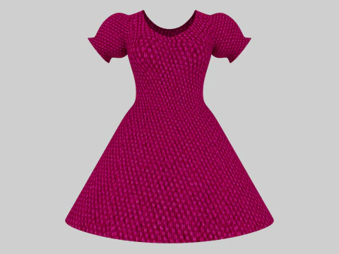 Cinderella Dress 3D Model