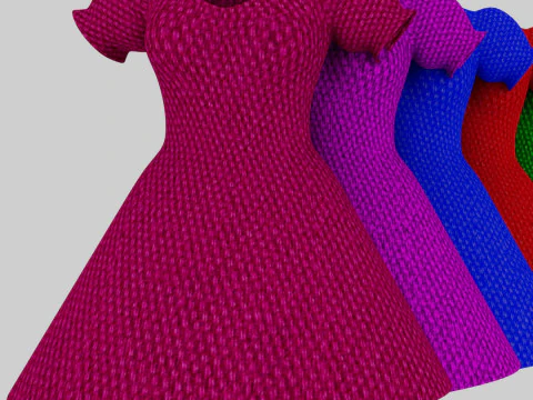Cinderella Dress 3D Model