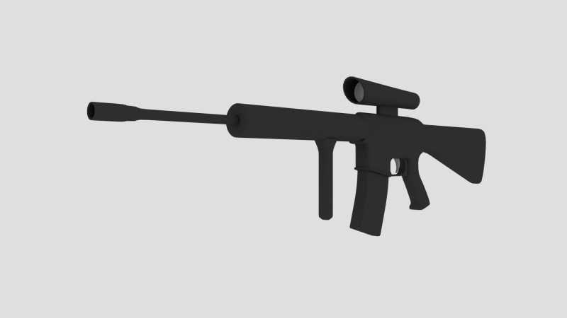 Assault Rifle 3Dモデル .c4d .max .obj .3ds .fbx .stl .blend 
