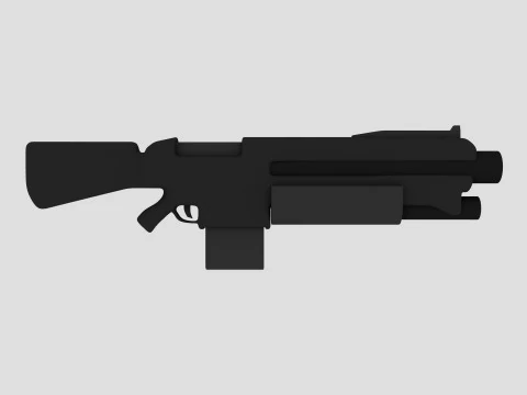 Space Marine Rifle 3D Model