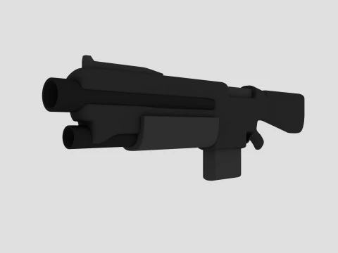 Space Marine Rifle 3D Model