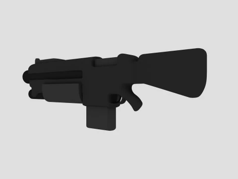 Space Marine Rifle 3D Model