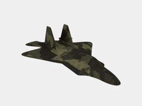 Ca&ccedil;a a jato Modelo 3D