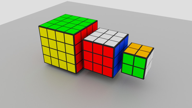 Rubik Cubes 3D 모델 .c4d .max .obj .3ds .fbx .stl .blend 