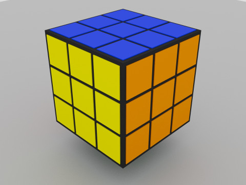 Rubik Cubes 3D 모델