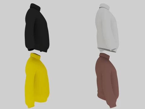 Turtleneck Sweater 3D Model