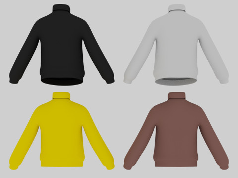 Turtleneck Sweater Modelo 3D