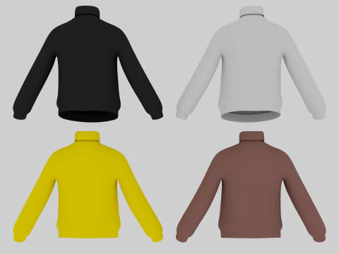 Turtleneck Sweater 3D Model