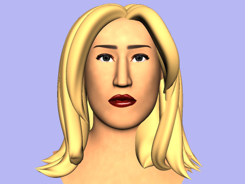 Anna Marisax Statue 3D Model