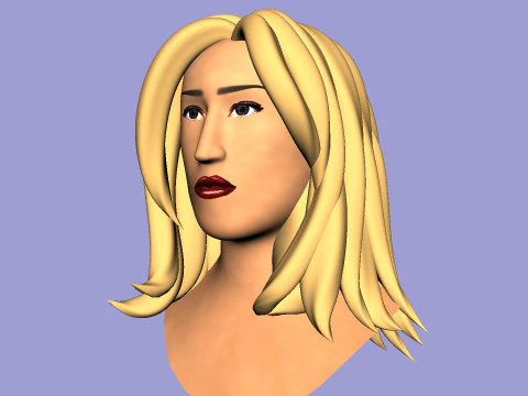 Anna Marisax Statue 3D Model