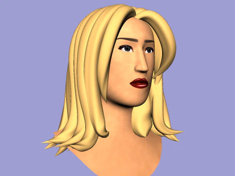 Anna Marisax Statue 3D Model