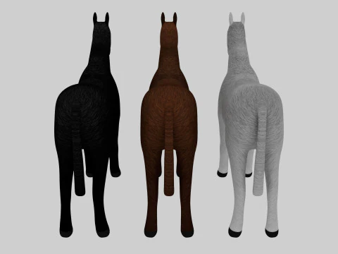 Horse Asset 3D Model