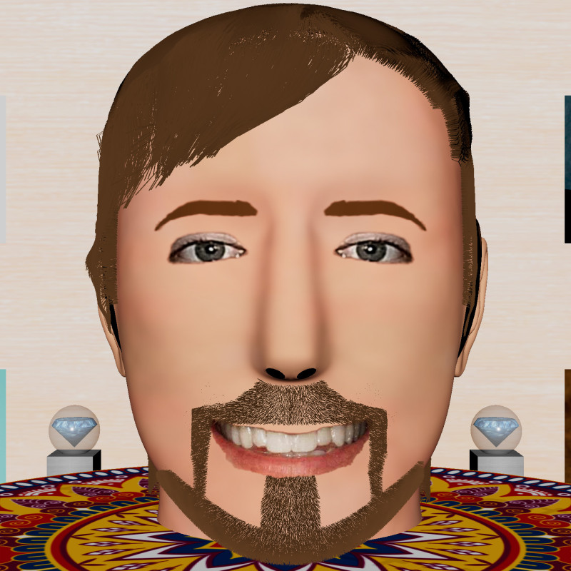 Mr Beast Funny Statue 3D 모델 .c4d .max .obj .3ds .fbx .stl .blend 