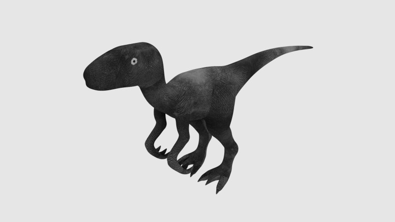 Raptor Dinosaur 3D-Modell .c4d .max .obj .3ds .fbx .stl .blend