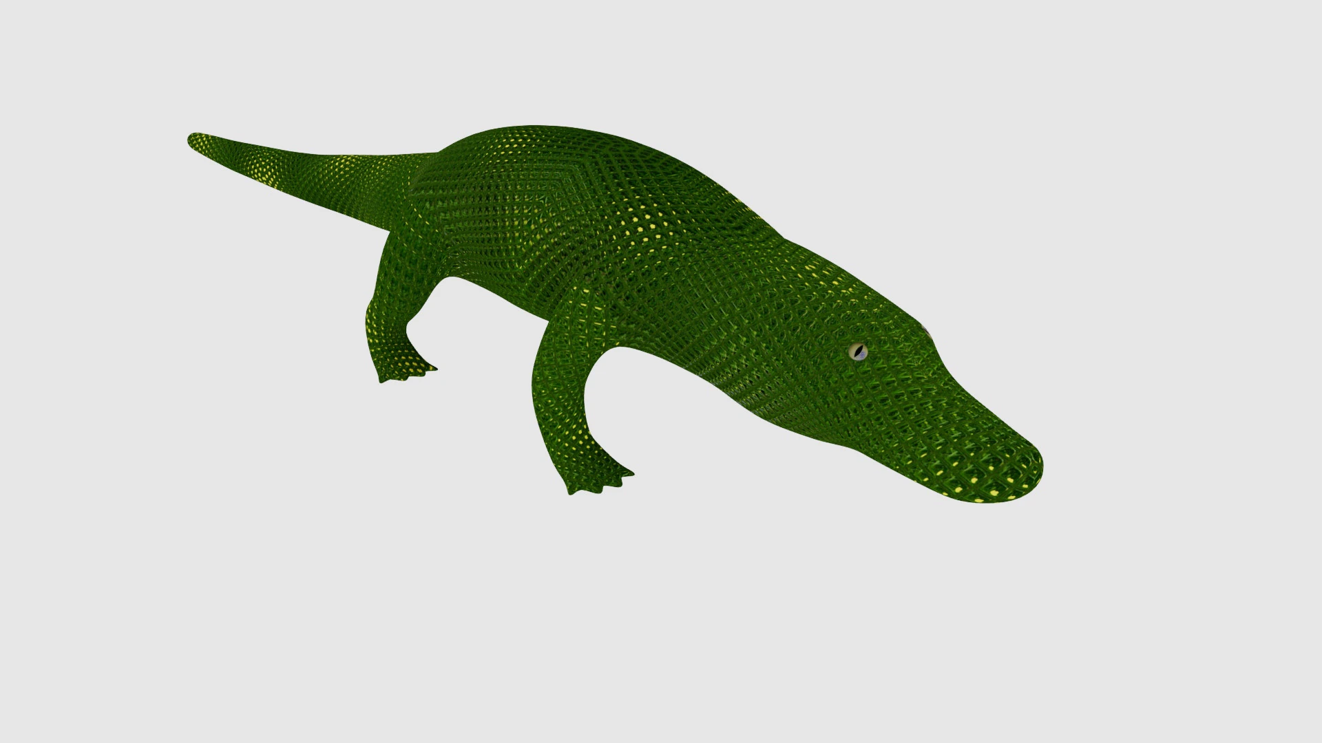 Alligator 3D Model .c4d .max .obj .3ds .fbx .stl .blend 