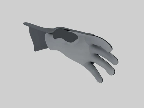 Armored Glove Gauntlet 3D Model