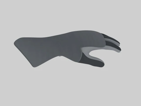 Armored Glove Gauntlet 3D Model