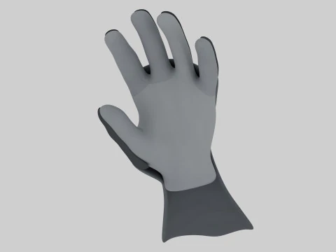 Armored Glove Gauntlet 3D Model
