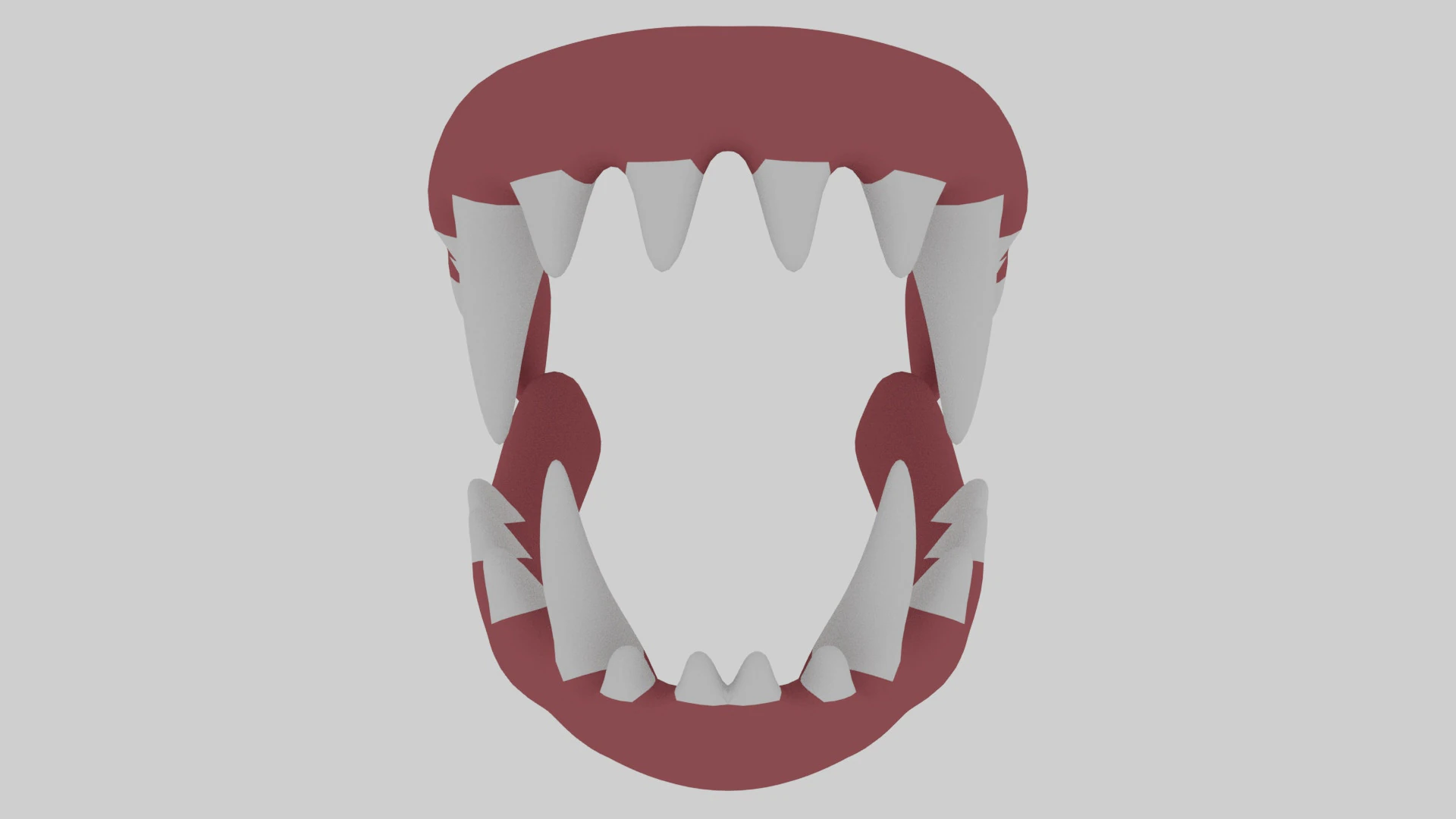 Dinosaur Teeth 3D Model .c4d .max .obj .3ds .fbx .stl .blend 