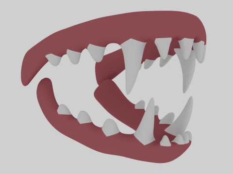 Dinosaur Teeth 3D Model