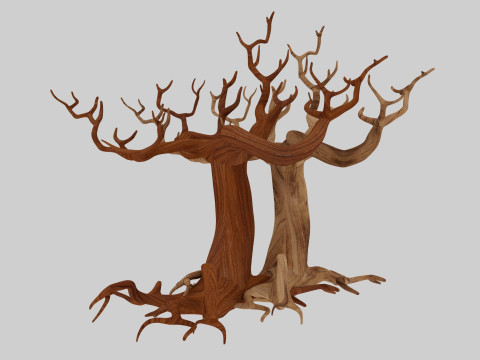 Leafless Trees 3D Model