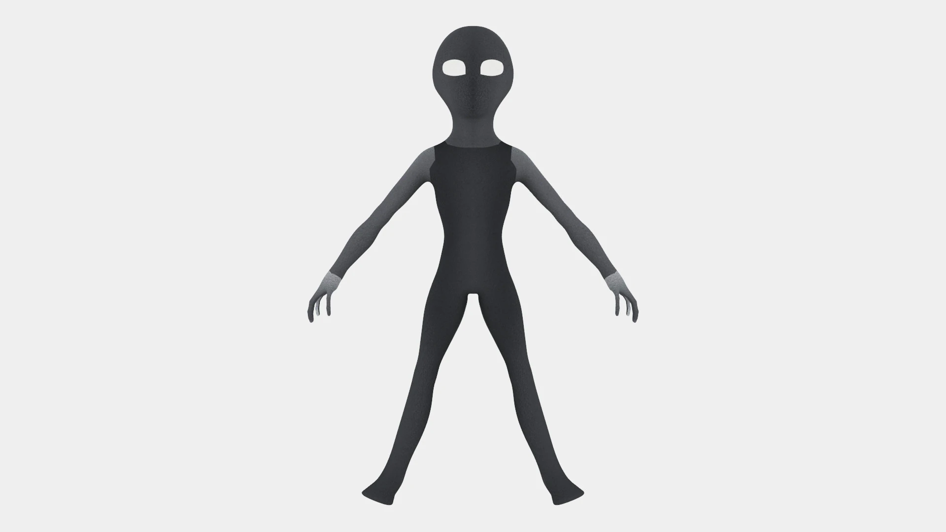 Space Alien 3D Model .c4d .max .obj .3ds .fbx .stl .blend 
