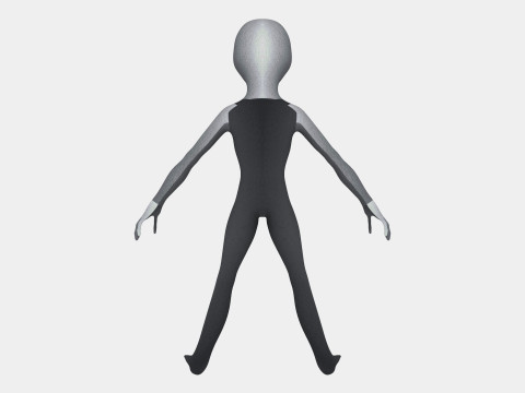 Space Alien 3D Model