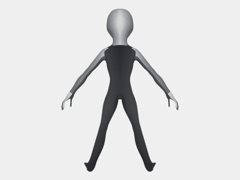 Space Alien 3D Model