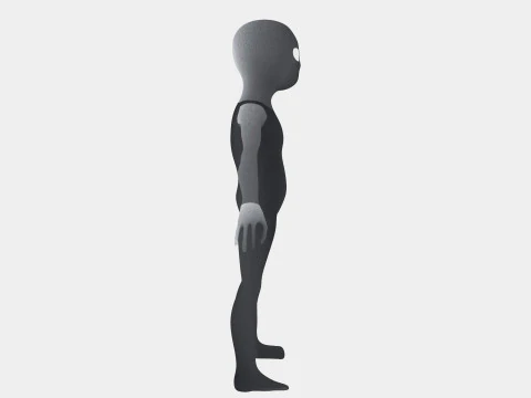 Space Alien 3D Model