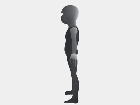 Space Alien 3D Model