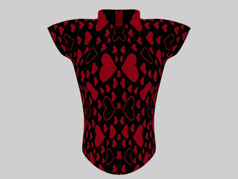 レディースチュニック 3Dモデル