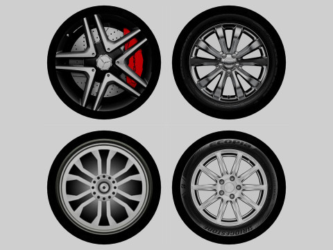 Vehicle Tires 3D Model