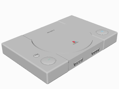 PlayStation 1 Console 3D Model