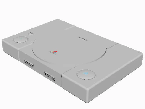 PlayStation 1 Console 3D Model