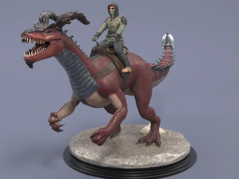 Гібрид Діно 3D Принт Модель