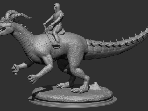 Hybrid Dino Model Cetak 3D