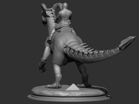 Hybrid Dino 3D Print Model