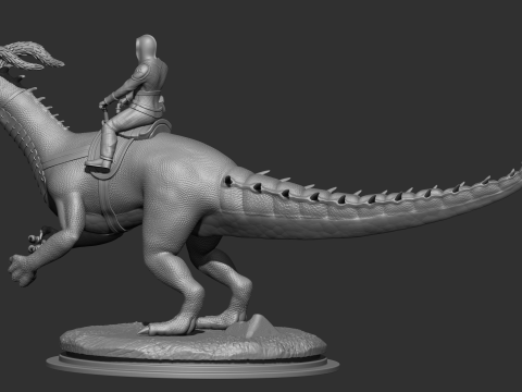 Hybrid Dino Model Cetak 3D